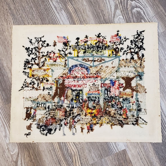 Timberline Jacks Trading Post Embroidered Tapestry 20x16 in General Store Decor - Picture 2 of 15